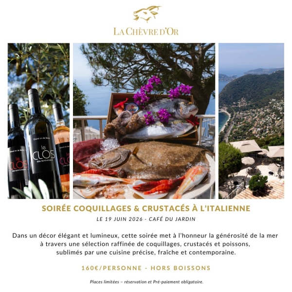 Soirée Coquillages & Crustacés à l’italienne