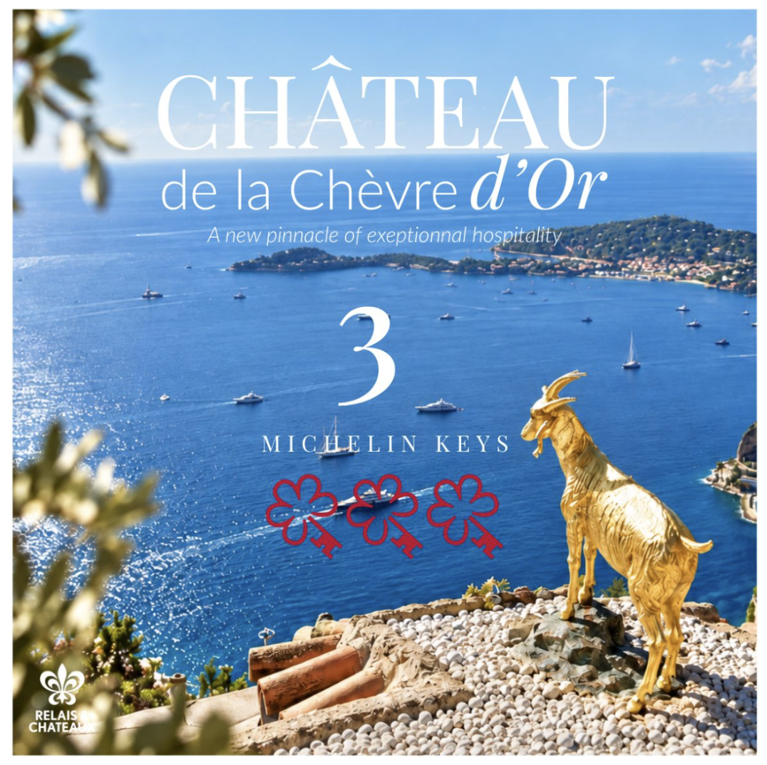 Trois Clefs MICHELIN pour le Château de La Chèvre d’Or : une distinction d’exception